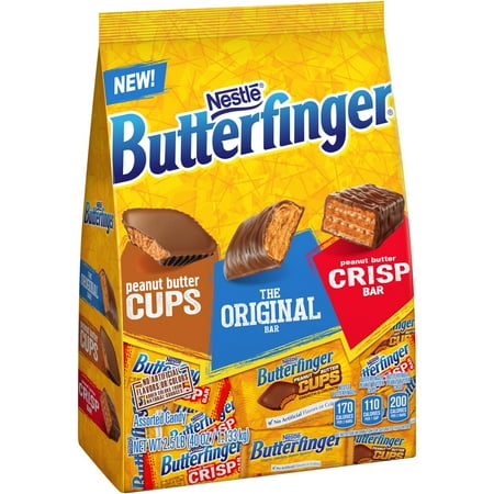 Best of Butterfinger, Peanut Butter Cups, Original & Crisp, Candy, 35.9Oz. Stand Up Bag