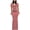 Pink formal dresses for women, variant on Wycnly Formal Dresses for Women Short Sleeve Round Neck Solid Summer Maxi Dresses Party Club Sexy Slim Wrap Fishtail Long Dress Pink s Under $5