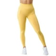 thumbnail image 2 of Baqcunre Womens Leggings,Women's Seamless Hip High Waisted Elastic Breathable Exercise Pants,Pants For Women,Yoga Leggings,Workout Leggings For Women,Womens Clothes,Yellow,S, 2 of 8