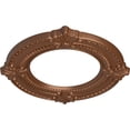 thumbnail image 3 of Ekena Millwork 11 1/8"OD x 6 1/8"ID x 5/8"P Benson Ceiling Medallion (Fits Canopies up to 6 1/8"), Hand-Painted Polished Copper, 3 of 7