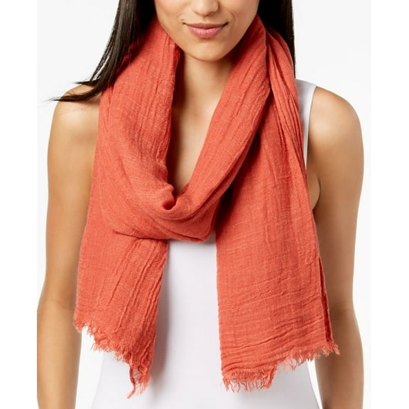Steve Madden Womens Solid Crinkle Scarf;One Size
