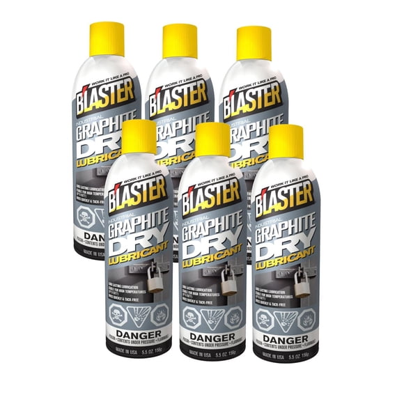 Blaster Graphite Dry Lubricant 6-Pack