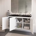 thumbnail image 2 of Modway Bryn 48" Wall-Mount Double Sink Bathroom Vanity in White/Black, 2 of 8