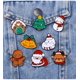 thumbnail image 4 of Broche de colección navideña transfronteriza, venta caliente, comercio exterior, campana, muñeco de nieve, accesorios de vestir, insignia de dibujos animados de Halloween, 4 of 5