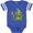 Football Blue and White, variant on Inktastic Happy Mardi Gras Big and Little Alligators with Beads Boys or Girls Baby Bodysuit