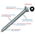 thumbnail image 2 of #8 x 3 in. Ultra Guard Square Drive Flat-Head Coarse Thread with Nibs Double Auger Wood Deck Screws (1000 per Box), 2 of 2