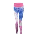 thumbnail image 4 of Gibobby Pantalones de mezclilla Active Stretch Fitness Leggings para mujer Tie-dye Yoga Pants Running Sports Yoga Pants(Rosa， M), 4 of 5