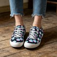 thumbnail image 5 of Willtoo Women's Halloween Ghost Pumpkin Print Canvas Sneakers, Lace Up Low Top Casual Shoes, Lightweight Non-Slip Flat Sole Holiday Walking Shoes, 5 of 5