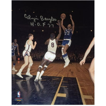 Elgin Baylor Los Angeles Lakers Autographed 8" x 10" Shooting Photograph with "HOF 77 - Fanatics Authentic Certified