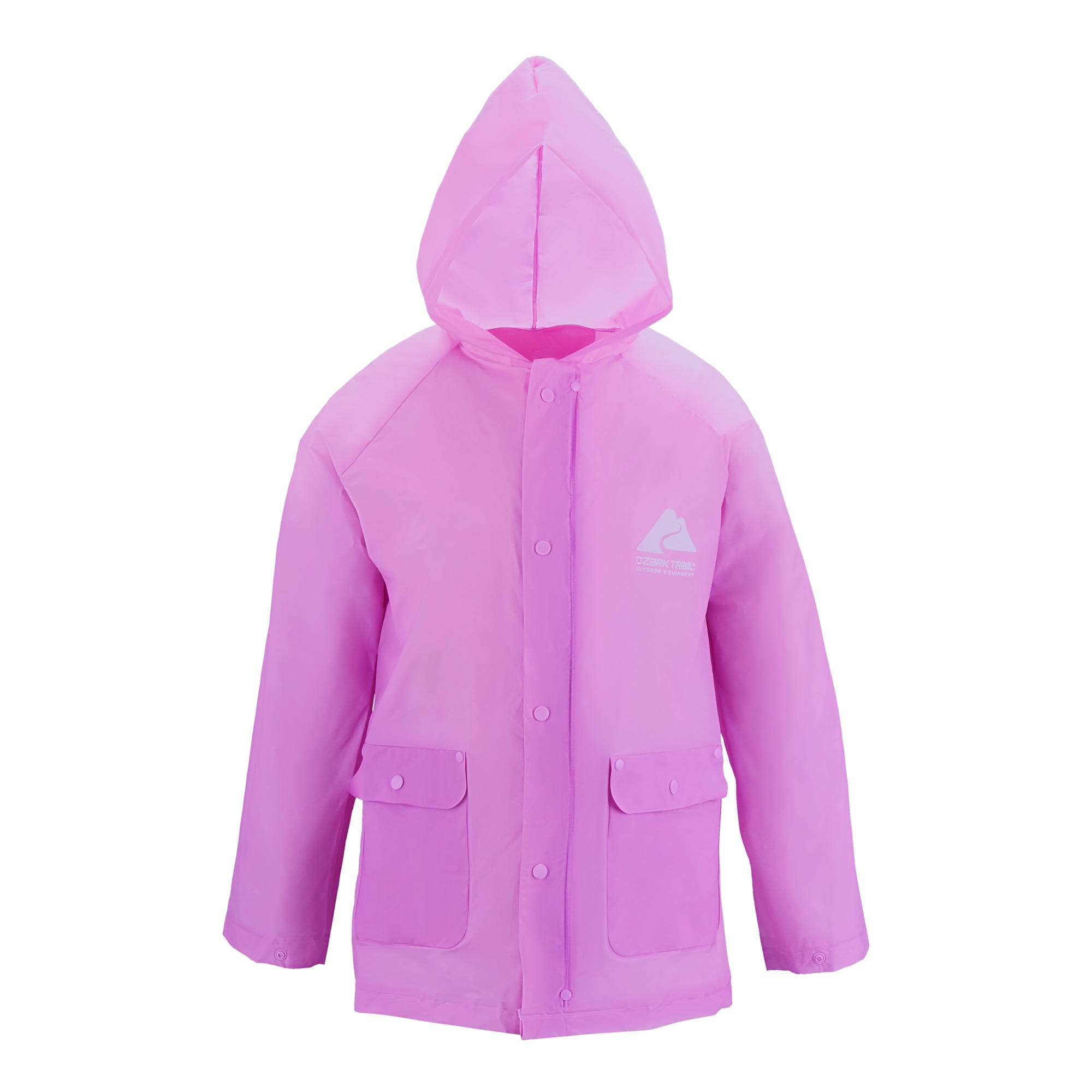 Ozark Trail Child Eva Lightweight Rainwear Jacket, Large/XL, Purple