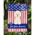 thumbnail image 3 of Carolines Treasures BB3070GF Patriotic USA Bichon Frise Garden Size Flag, 3 of 3