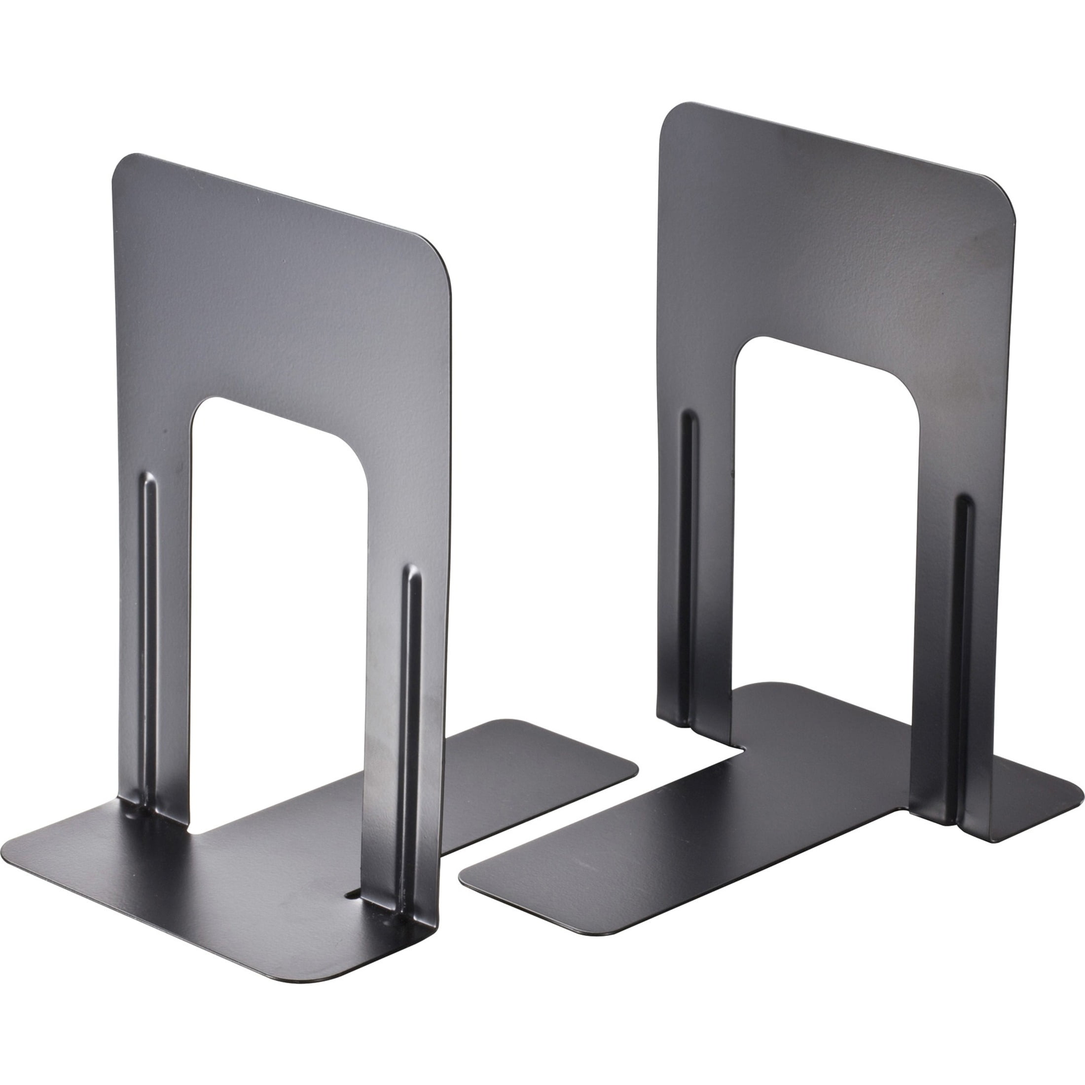 6.7 x 5.7 x 5.0 In Black Book Bookends Heavy Duty Metal Book Ends for Shelves 
