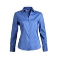 thumbnail image 3 of Ladies' Tailored V-Neck Stretch Blouse-Long Sleeve, 3 of 3