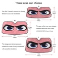 thumbnail image 5 of Yayeee Car Windshield Sun Shade Universal Fit Front Visor Protector, Pink Eyes Pattern, 5 of 8