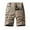 Brown, variant on YYDGH Men's Lightweight Multi Pocket Cotton Casual Cargo Shorts Outdoor Twill Camo Shorts with Zipper Pockets Dark Gray S
