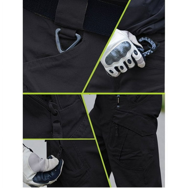 FEDTOSING Relaxed Work Cargo Pants Mens Pant Black,Size 36