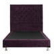 thumbnail image 2 of Box Base Cama Matrimonial Dicasa Cabecera Mary Morado Velvet, 2 of 8