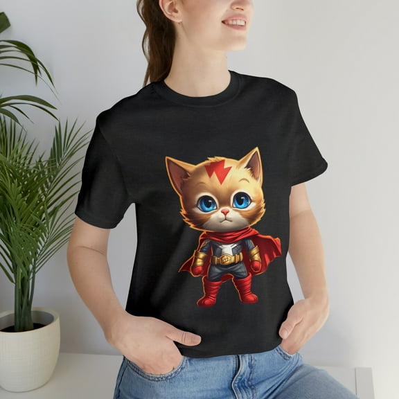 SuperCat, Cat Superman - Unisex Jersey Short Sleeve Tee