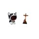 thumbnail image 5 of Estatua De Gato, Arte Artesanal, Adorno Para Entrada, Cuenco Para Llaves, Cuenco Para Dulces, Figura Decorativa, Escultura De La Madre María Jesús, Religiosa Católica, Dormitorio,, 5 of 8