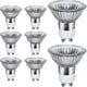 thumbnail image 1 of Bombillas halógenas Gu10, paquete de 8 focos halógenos Gu10 de 50 W, CA 220 V-240 V, 700 lúmenes, blanco cálido de 2700 K, ángulo de haz de 40°, 1 of 3