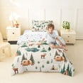 thumbnail image 4 of Erosebridal Kids Travel Adventure Camper Twin Comforter Sets,Adventure Theme Bedding Set For Retro Trailer Lover,Reversible,2pcs, 4 of 7