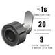 thumbnail image 1 of de pequeña sala de huella de digital digital 20 usuarios de armario antirrobo Carga de aleación de zinc Seguridad USB para DIY Negro 20mm Fernando Cerradura de cajón de huellas dactilares, 1 of 8