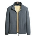 thumbnail image 2 of Puntoco Chaqueta De Piel De Cordero Con Cremallera Y Bolsillos Intensificados De Color Liso Para Hombre, 2 of 8