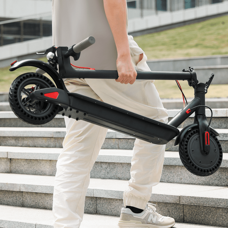 Madog Electric Scooter Adult, 8.5 inch Solid Tires, 300W Motor Up to 19 MPH and 17-22 Miles, Folding Electric Scooter for Commuter, Bluetooth App