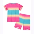 thumbnail image 2 of Beilxfa Little Girls Cartoon Short Sets Summer 2 Piece Outfits Toddler Teen Girl Top T-shirt and Shorts Pjs 3-10T-Unicorn, 2 of 9