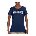 thumbnail image 2 of Wild Bobby State of Mississippi College Style Women Graphic Tee, 2 of 6
