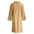 thumbnail image 4 of Niaviben Women's Wool Pea Coat Warm Coats for Women Long Peacoat Women's Jackets Winter Coat Women's Jacket Women Jackets Yellow S, 4 of 6