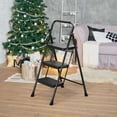 thumbnail image 4 of Goplus Folding Step Ladder Portable 3 Step Ladder with Safety Handrails & Anti-slip Pedals, 4 of 10