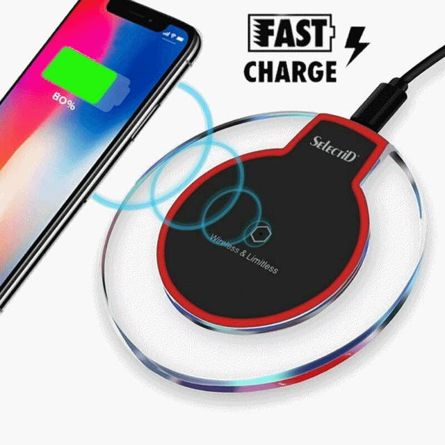 Wireless Charger, QiCertified Fast Wireless Charging