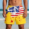 thumbnail image 2 of Mens Bathing Suit American Flag 250th Anniversary Swim Trunks Patriotic Summer Beach Shorts Quick Dry Board Shorts, 2 of 4