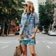 thumbnail image 4 of Fotbe Christmas Tree Vestido de Verano sin Mangas para Mujer – Vestido Midi Línea A, Estilo Camiseta Floral, Vestido Playero Casual y Fluido, 4 of 7