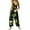 Green, variant on Fgvctg Mardi Gras Womens Jumpsuits Wide Leg Pant Dressy Overall Mask Print Sleeveless Carnival Party Spaghetti Straps Jumpsuit Rompers Bib Overalls Loose Sprimg Pants With Pockets Light Purple XXL