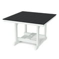 thumbnail image 2 of Wildridge Heritage 5-Piece 44"x44" Dining Set, Black and White - Outdoor Weather Resistant Recycled Plastic Furniture for Patio, 2 of 5