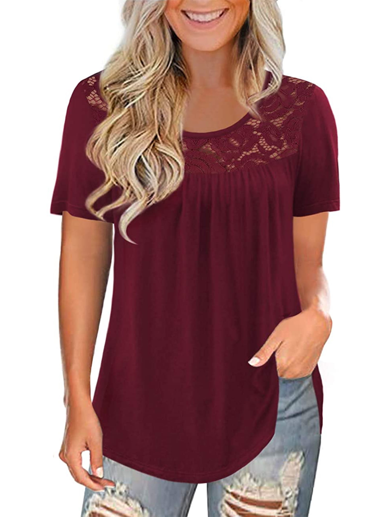 Details about   Women Velvet T-shirts Tops Tee Short Sleeve Loose Basic Shirt Blouse Casual Soft