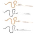 thumbnail image 4 of 4pcs Patrón de serpiente de aleación clips para el cabello Cabello Barrettes de aleación accesorio para el cabello, 4 of 5