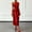 Red, variant on Morttic Women's Solid Color Ruched Waist One Shoulder Midi Dress – Elegant Satin Sleeveless Cocktail Gown Khaki,L