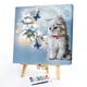 thumbnail image 1 of Pintura en lienzo de gato blanco, pintura al óleo sin marco por números, póster de arte de pared, imagen Likrtyny decoración de arte, 1 of 9