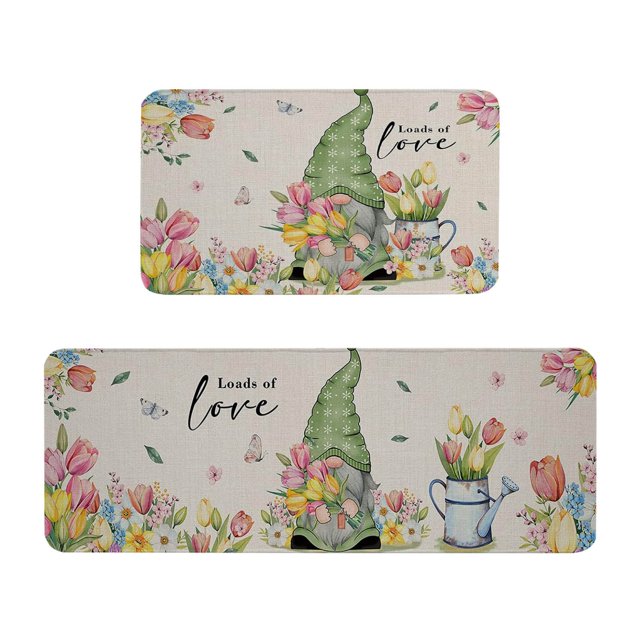 Binwennn Room Rug Small Soft Throw Blanket Remnant Rug Easter Festival Kitchen Rugs And Mats Set Of 2 Kitchen Mats Easter Farmhouse Mats For Floor Decorations Decorative Easter Festival Kitchen