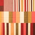 thumbnail image 1 of Ahgly Company Indoor Square Patchwork Orange Transitional Area Rugs, 3' Square, 1 of 1