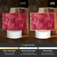 thumbnail image 3 of Hirioo Abstract Red Marble for Rectangular Acrylic with Night Light Best Gifts for Lover Girl Mom, Valentine's Day Anniversary Birthday Wedding Present, 3 of 9