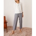thumbnail image 3 of Richie House Women's Pajamas Sets Long Sleeve with Striped Pants Sleepwear Pjs Set RHW4023, 3 of 7
