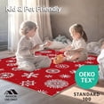 thumbnail image 4 of ODIKA 2'x3' Machine Washable Non-Slip Area Rug, Holiday Celebration Jolly Seasonal Decorative Festive Ornamental High Traffic Rug with Pad, Red, 606702, 4 of 8
