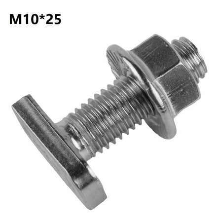 

304 Stainless Steel Hammer Head Screws with Flange Nuts M10(Pack of 20) DIN 6923