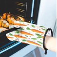 thumbnail image 5 of Easter Carrot Oven Mitts and Pot Holders Set of 2, Vegetable Food Heat Resistant Oven Mitts Kitchen Oven Glove for Cooking, Baking, 5 of 6