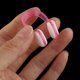 thumbnail image 3 of Outdoors Rubber Swim Training Learning Swiming Nose Clip Fuchsia Clear 3 Pcs, 3 of 3