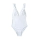 thumbnail image 4 of Traje de baño de bikini con cuello en V y lazo de encaje de color sólido para mujer Traje de baño Fridja nalpqowj51818, 4 of 9